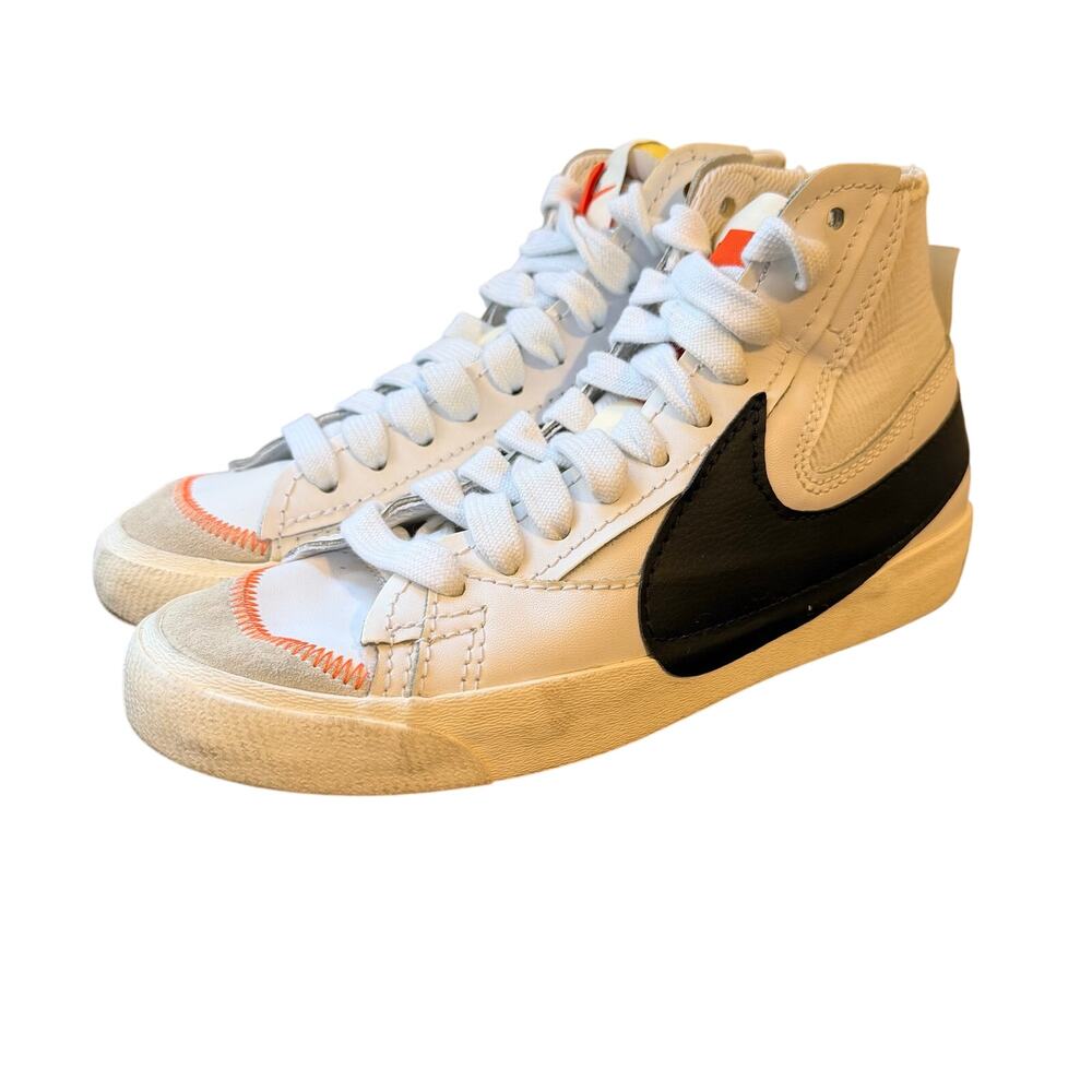 Nike Men's Blazer Mid '77 Jumbo White Black Sneakers DD3111-100 Size 8